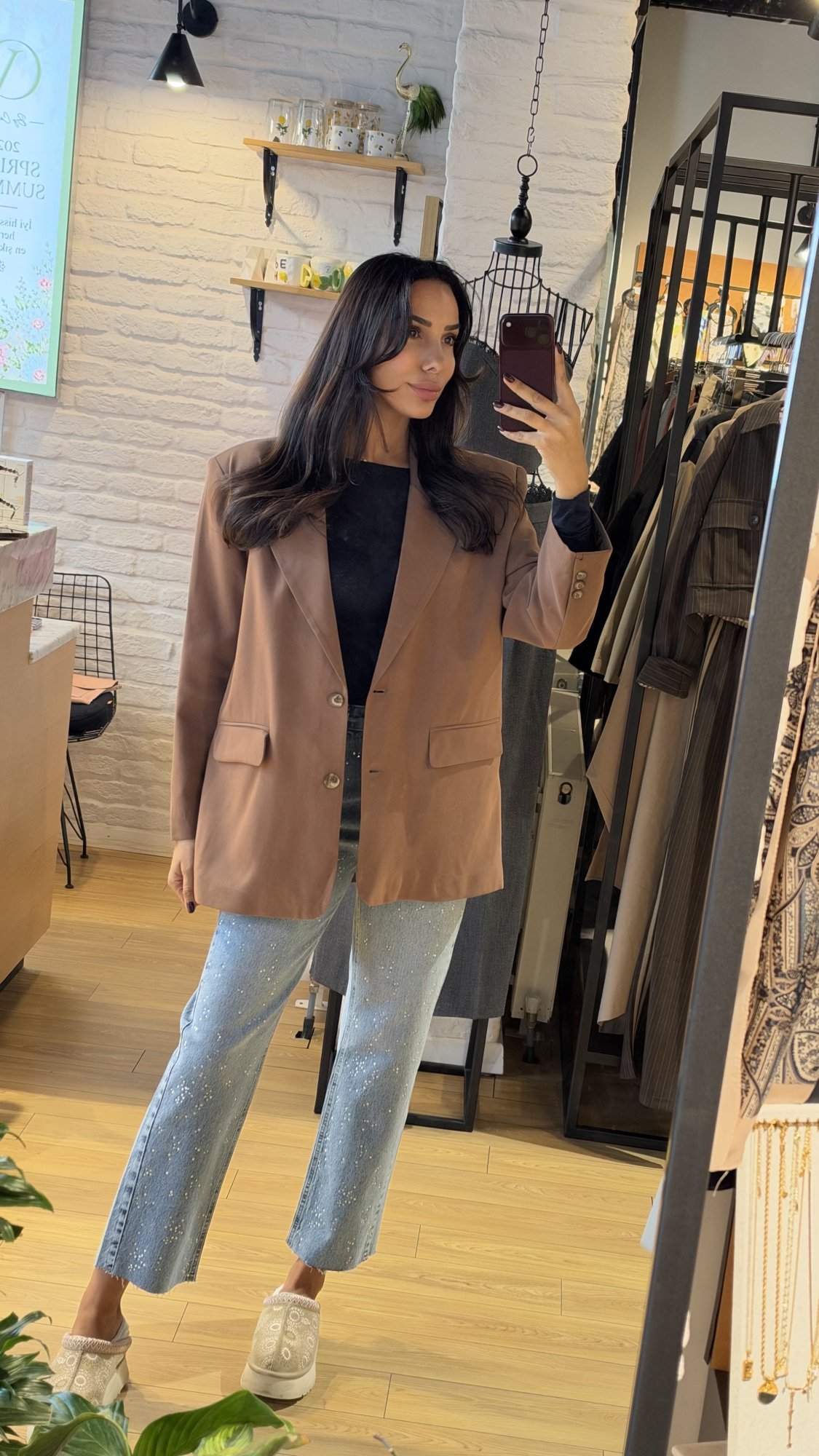 Keten Ceket Oversize