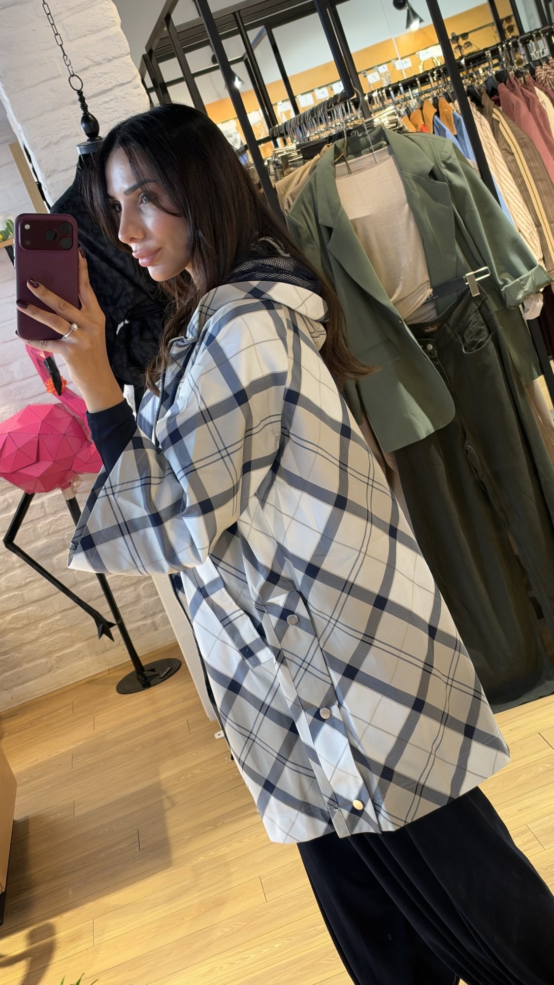 Ekose Kapüşonlu Barbour