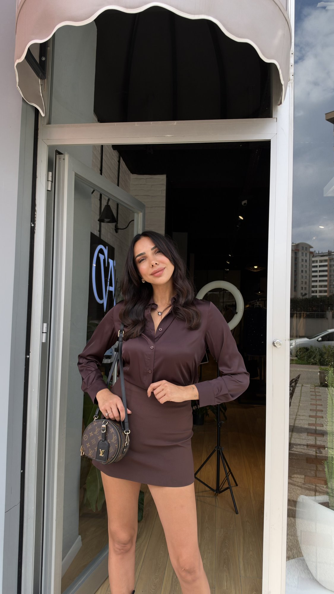Regular Fit Saten Gömlek