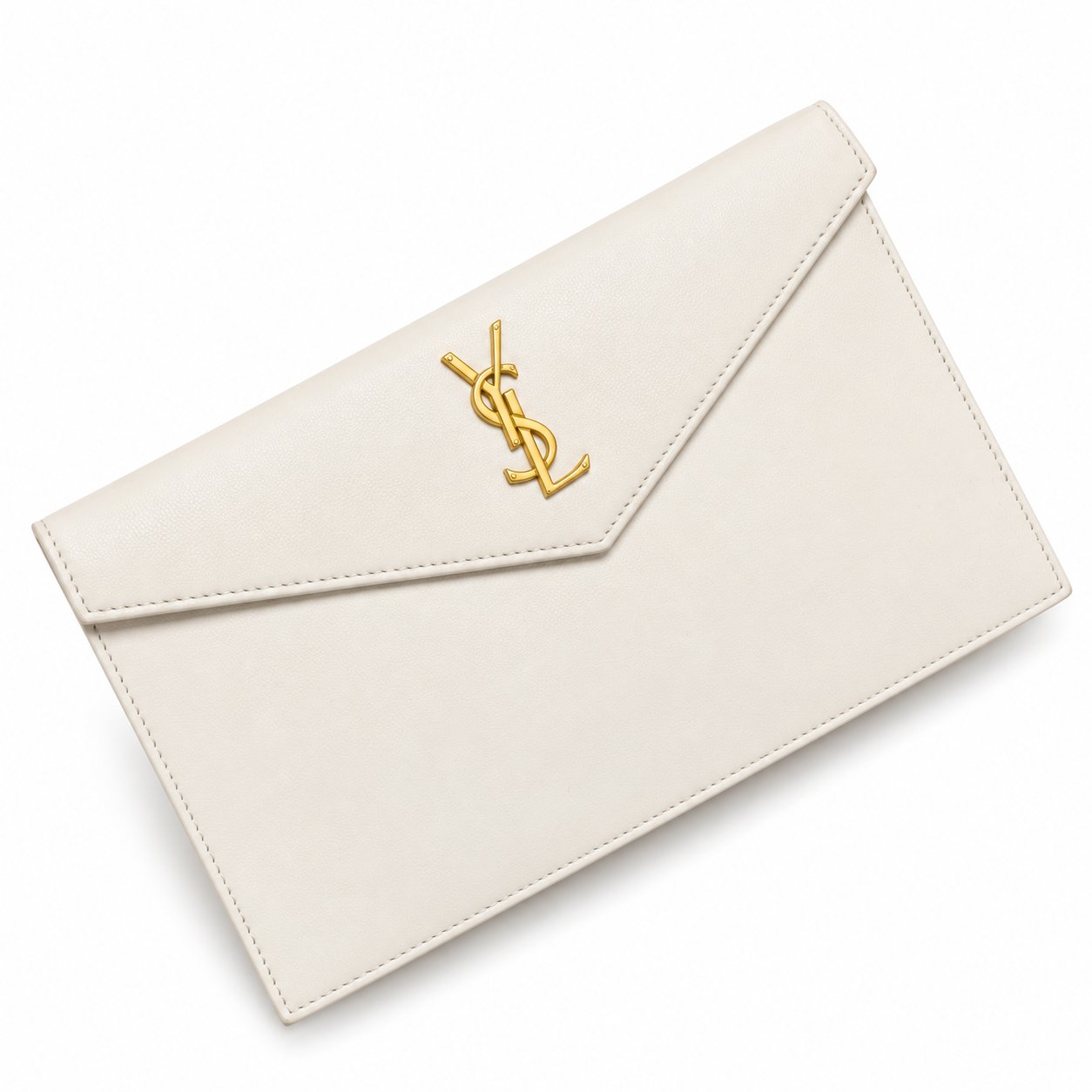 Ysl Clutch Beyaz