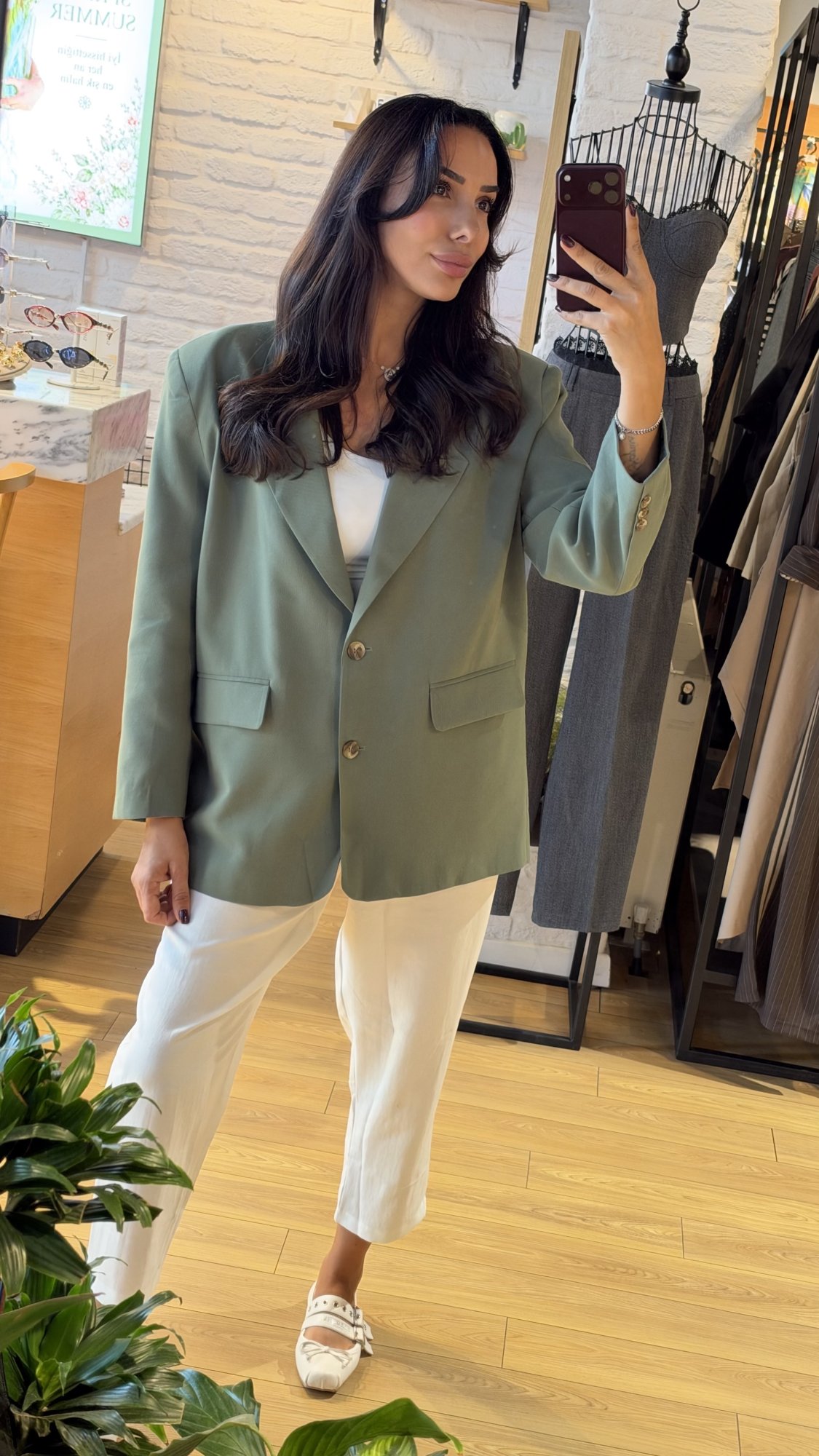 Keten Ceket Oversize
